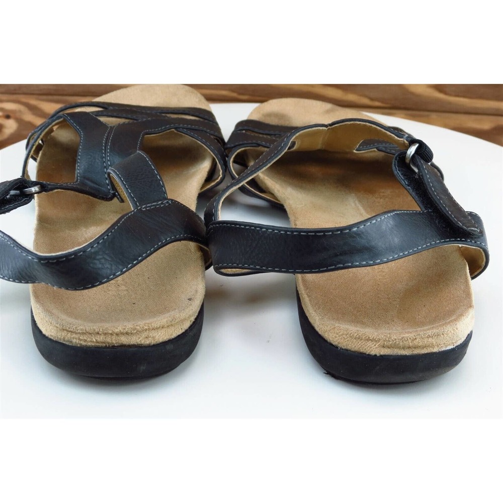 Naturalizer Black Leather Slingback Sandals - Picture 5 of 8